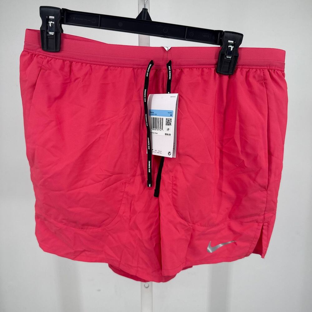 Nike Stride 5" Brief-Lined Running Shorts Mens M Pink Athletic CJ5453-629 NWT